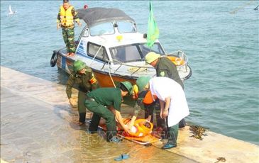 Diễn tập phòng chống thiên tai, cứu hộ cứu nạn tại Cảng cá Cửa Hội