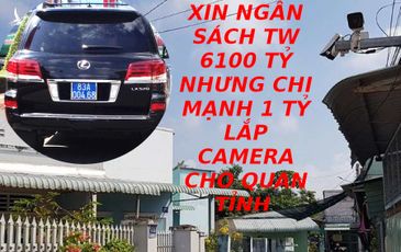 Ngửa tay xin ngân sách trung ương nhưng Sóc Trăng vẫn mạnh tay chi 1 tỷ lắp camera cho quan tỉnh