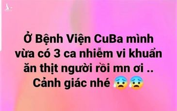 Xử lý người tung tin đồn ‘vi khuẩn ăn thịt người’ tại Quảng Bình