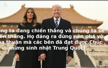 Không một ai dám dằn mặt Trung Quốc trong ngày Quốc khánh như TT Trump