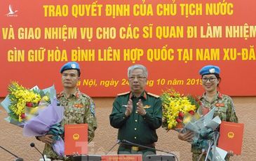 Nữ sĩ quan xinh đẹp của Việt Nam đi gìn giữ hòa bình thế giới