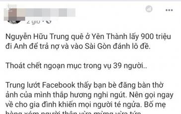 Sự thật thanh niên Nghệ An lấy 900 triệu đi Anh vào Sài Gòn đánh lô đề