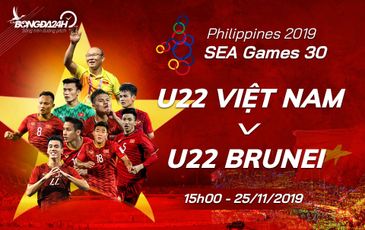 [Bóng đá SEA Games 30] U.22 Việt Nam xuất sắc giành chiến thắng đậm 6-0 trước U.22 Brunei