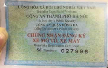 Sẽ cấp cà-vẹt xe bằng thẻ nhựa có mã QR?