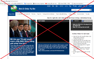 Đài Á Châu Tự do với bản chất xuyên tạc, phản động