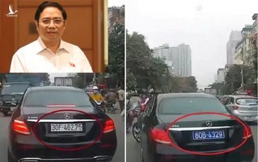 Trưởng Ban Tổ chức Trung ương Phạm Minh Chính không ngồi trên xe “đổi trắng thay xanh” 