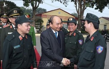 Thủ tướng kiểm tra công tác sẵn sàng chiến đấu tại Bộ Tư lệnh Cảnh sát cơ động