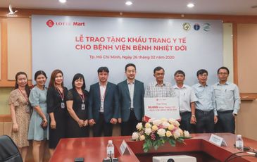 Lotte tặng 30.000 khẩu trang cho bệnh viện Nhiệt Đới