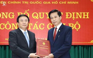 Ban Bí thư bổ nhiệm 2 Phó GĐ Học viện Chính trị quốc gia Hồ Chí Minh