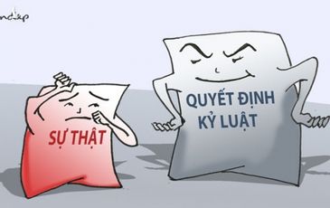 Khi sự thật bị phê bình, kiểm điểm!