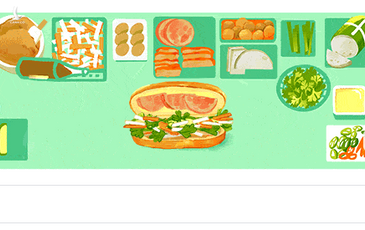 Google Doodle vinh danh bánh mì Việt Nam ở hơn 10 quốc gia