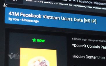 Lộ thông tin tài khoản 41 triệu người dùng Facebook Việt Nam?