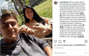 Paulo Dybala nhiễm Covid-19, Juventus lo ‘vỡ trận’