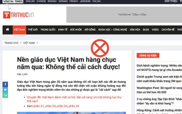 Lật mặt âm mưu phủ nhận thành tựu giáo dục, chống phá trước thềm đại hội Đảng