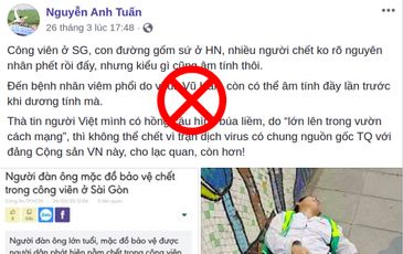 Lấy cái chết của đồng bào để bịa chuyện “Việt Nam giấu dịch” – Quá độc ác!