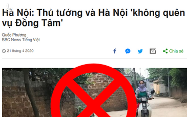“Rận” dân chủ lại vin sự kiện Đồng Tâm để xuyên tạc lời của Thủ tướng Nguyễn Xuân Phúc
