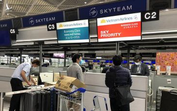 Vietnam Airlines chở công dân mắc kẹt tại sân bay Nhật Bản về nước