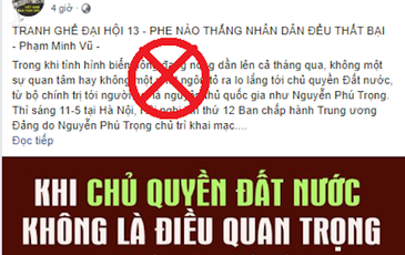 Vạch trần luận điệu chống phá Đại hội Đảng XIII