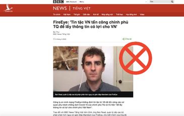 BBC Tiếng Việt và FireEye tiếp tục vu khống Việt Nam mặc dù không có chứng cứ