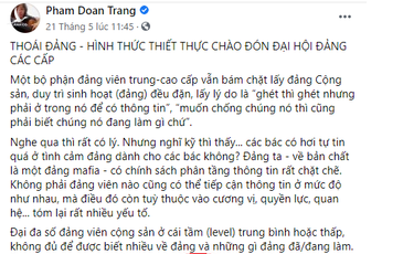 Cảnh giác trước luận điệu tuyên truyền “thoái Đảng”