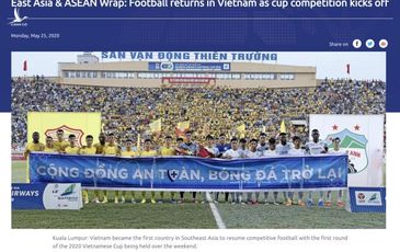 AFC tự hào: ‘Việt Nam là nước Đông Nam Á đầu tiên đưa bóng đá trở lại’