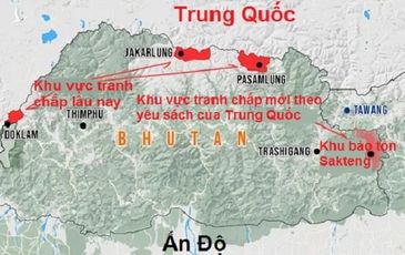 Trung Quốc tự dưng tuyên bố đòi khu bảo tồn của quốc gia Bhutan