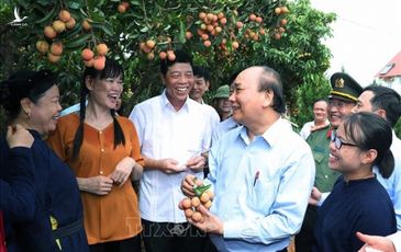 Thủ tướng động viên đoàn xe xuất hành tiêu thụ vải thiều Bắc Giang