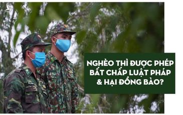 Nghèo thì được phép bất chấp luật pháp và hại đồng bào?