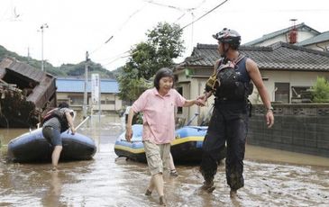 Lũ lụt nhấn chìm viện dưỡng lão khiến nhiều người thiệt mạng ở Nhật