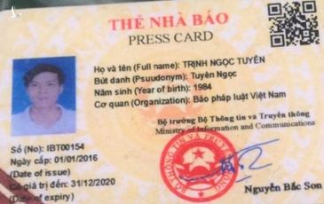 Người mạo danh Cục Báo chí tặng hoa Công an Thanh Hóa dùng thẻ nhà báo giả