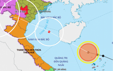 Áp thấp nhiệt đới đang trên biển Hoàng Sa, ngày 2-8 có thể thành bão