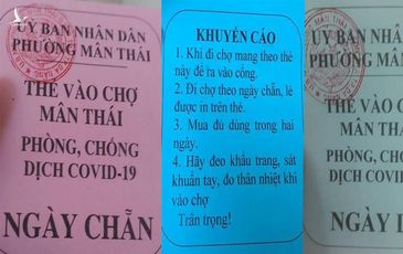 Dịch COVID-19 rất nguy cấp, Đà Nẵng phát thẻ cho dân đi chợ theo ngày chẵn-lẻ