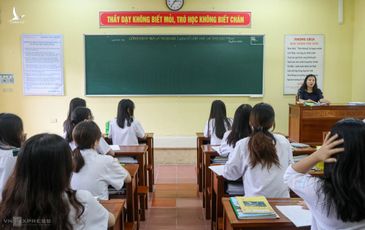 250 thí sinh ăn ngủ tại trường nội trú Trí Đức để ôn thi tốt nghiệp