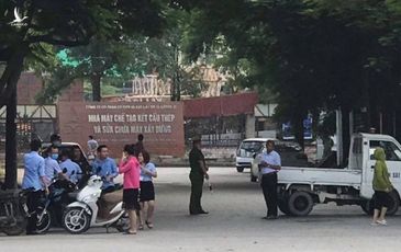 Nổ bình khí trong nhà máy khiến một người chết