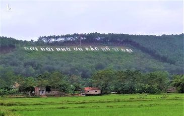 Cùng xây khẩu hiệu trên núi, Hòa Bình chi gần 11 tỷ đồng, Nghệ An hơn 1 tỷ đồng