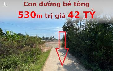 Tạm dừng dự án đường bê tông huyện 530m tốn đến 46 tỷ đồng ở Quảng Ngãi