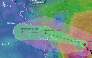 Bão số 5 mạnh nhất từ đầu năm, hai kịch bản đổ bộ vào đất liền