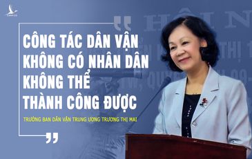Ủy viên Bộ Chính trị Trương Thị Mai: Trưởng ban dân vận hết lòng vì dân