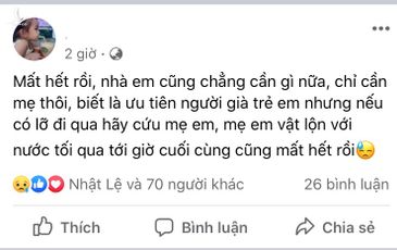 Chưa hết lũ ở Quảng Trị, Quảng Bình, người dân Hà Tĩnh đồng loạt lên mạng kêu cứu