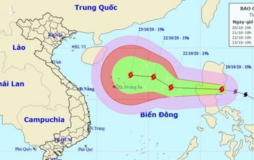 Bão Saudel liên tục mạnh lên khi vào Biển Đông