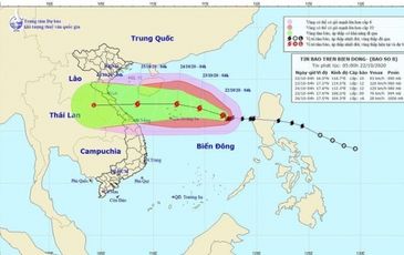 Bão số 8 gió giật cấp 13, hướng vào quần đảo Hoàng Sa và còn mạnh thêm