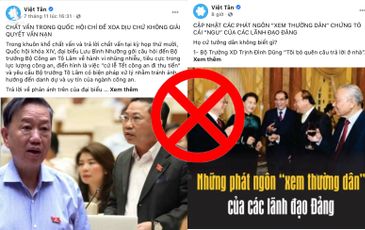 Việt Tân đánh lận con đen với nội dung phát biểu của các lãnh đạo