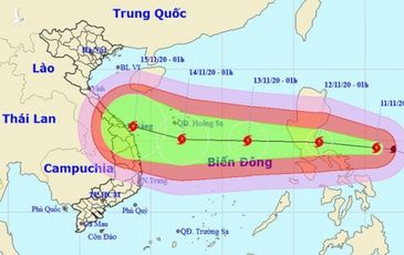Mưa lớn trên diện rộng ở Trung Trung Bộ, bão Vamco có khả năng mạnh thêm