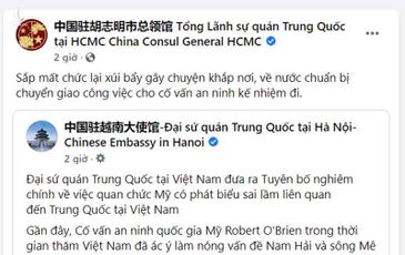 Tổng Lãnh sự quán Trung Quốc công kích hằn học Cố vấn anh ninh Mỹ