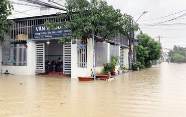 1.500 người dân phải sơ tán vì mưa lũ ở Nha Trang