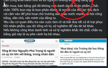 “Phe cánh” của “người có uy tín”