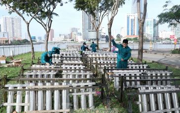Cận cảnh trận địa pháo hoa ‘khủng’ nhất TPHCM