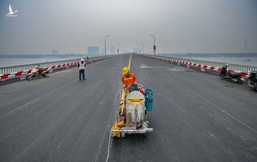 Cận cảnh Cầu Thăng Long trước ngày thông xe
