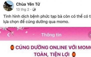 Có nên cúng dường, cầu an online?