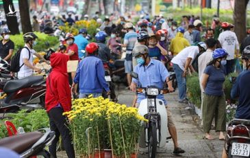 Tấp nập mua hoa giảm giá ngày 30 Tết